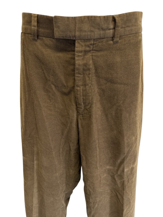 Louis Vuitton Size 44 Green Cotton Cordouroy Khaki Side Tabs Men's Pants Green / 44