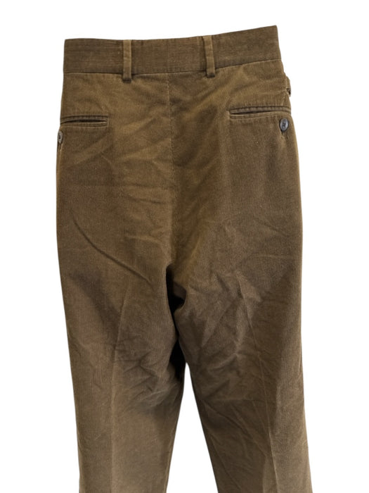 Louis Vuitton Size 44 Green Cotton Cordouroy Khaki Side Tabs Men's Pants Green / 44