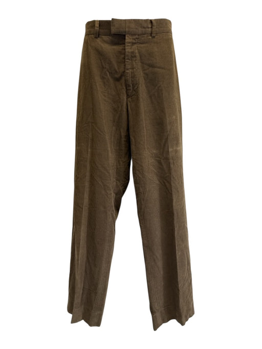 Louis Vuitton Size 44 Green Cotton Cordouroy Khaki Side Tabs Men's Pants Green / 44