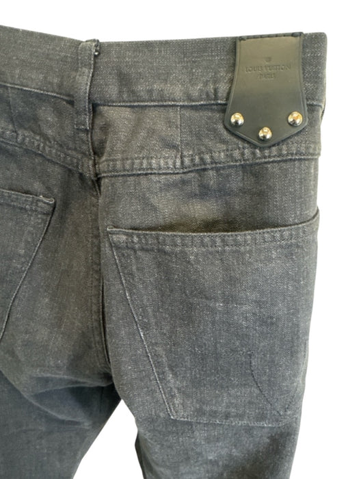 Louis Vuitton Size 36 Dark Wash Cotton Solid Jean Men's Pants Dark Wash / 36