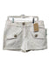 Michael Kors Size 10 White Cotton Floral Detail Zip Fly Front Pockets Shorts White / 10