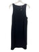 Wes Gordon Size 12 Black Silk back drape Sleeveless Button Detail Dress Black / 12