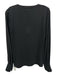 Brunello Cucinelli Size M Dark Gray Silk Blend Chiffon Round Neck Top Dark Gray / M