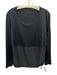 Akris Size 14 Navy Blue Silk Fabric Block Round Neck Long Sleeve Top Navy Blue / 14