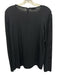 Akris Punto Size 14 Black Modal Blend Back Zip Fabric Block Open Knit Top Black / 14