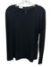 Akris Punto Size 14 Black Modal Blend Back Zip Fabric Block Open Knit Top Black / 14