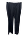 Akris Punto Size 8 Black Wool Blend Mid Rise Zip & Snap Wide Leg Pants Black / 8