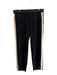 Chloe Size 40 / M Black Acetate Blend Zip & Hook Closure Side Stripe Pants Black / 40 / M
