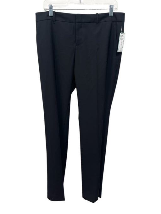Gucci Size 46 / L Black Wool pleat front Mid Rise Straight Leg Pants Black / 46 / L