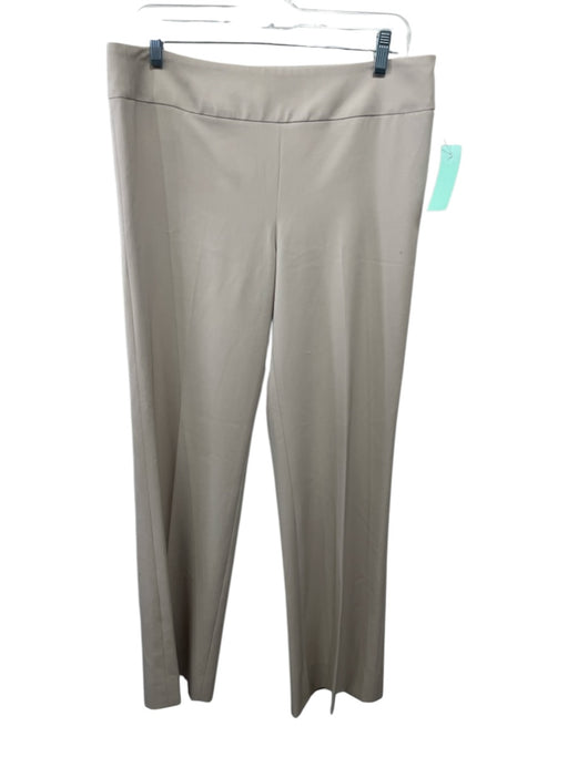 Akris Size 6 Khaki Wool pleat front Mid Rise Side Zip Straight Leg Pants Khaki / 6