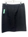 Akris Size 10 Black Silk Knee Length Side Zip Pencil Skirt Black / 10