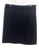 Akris Size 10 Black Silk Knee Length Side Zip Pencil Skirt Black / 10