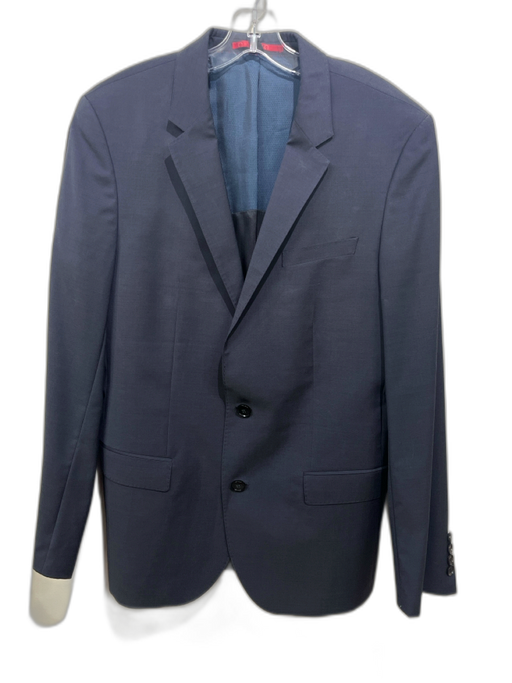 Hugo Boss Navy Blue Solid 2 Button Men's Blazer Navy Blue / 40L