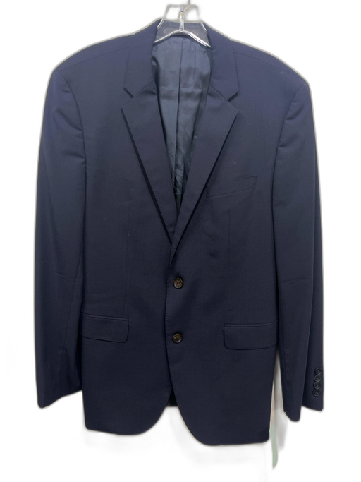 Hugo Boss Navy Blue Wool Solid 2 Button Men's Blazer Navy Blue / 40L