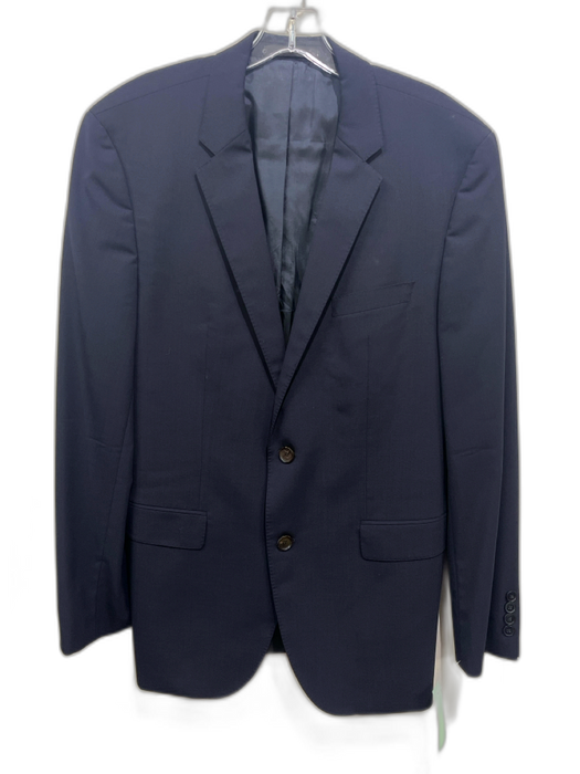 Hugo Boss Navy Blue Wool Solid 2 Button Men's Blazer Navy Blue / 40L