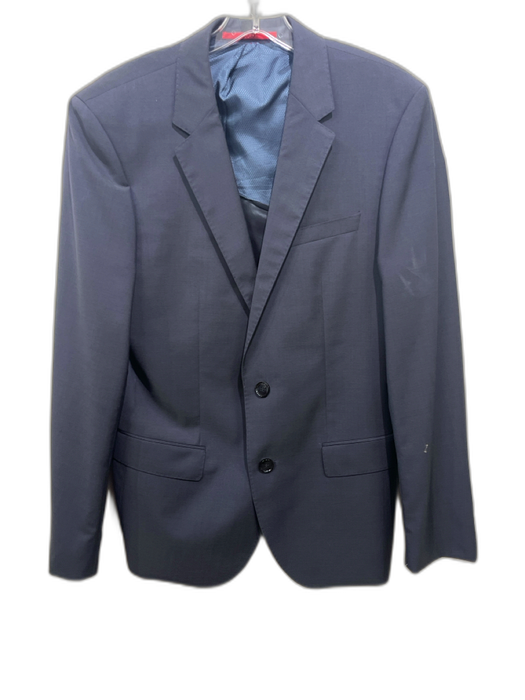 Hugo Boss Navy Blue Wool Solid 2 Button Men's Blazer Navy Blue / 38R
