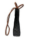 Celine Brown, Black & White Coated Canvas & Leather Logo Triomphe Open Top Bag Brown, Black & White / Small