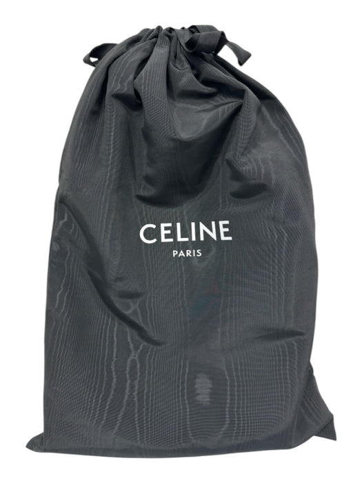 Celine Brown, Black & White Coated Canvas & Leather Logo Triomphe Open Top Bag Brown, Black & White / Small