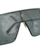 Givenchy Black & Gold Metal Square Shield Sunglasses Black & Gold