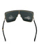 Givenchy Black & Gold Metal Square Shield Sunglasses Black & Gold