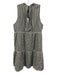 Pomander Place Size M Blue & Beige Rayon Blend Tie Back Gingham Above Knee Dress Blue & Beige / M