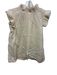 Sea New York Size 6 Cream Ramie Semi Sheer Ruffle mock neck Top Cream / 6