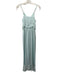 Parker Size L Seafoam Green Silk Spaghetti Strap Faux Wrap Midi Dress Seafoam Green / L