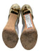 Jimmy Choo Shoe Size 40 Gold Metallic 2 Strap Stiletto Sandals Gold / 40