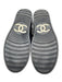 Chanel Shoe Size 40 Black Canvas & Suede Zip Gunmetal Hardware High Top Sneakers Black / 40