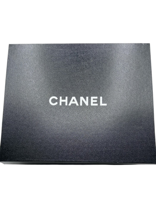Chanel Shoe Size 40 Black Canvas & Suede Zip Gunmetal Hardware High Top Sneakers Black / 40