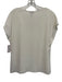 Escada Size 40 / M White Viscose & Acetate Short Cap Sleeve V Neck Boxy Top White / 40 / M