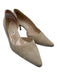 Manolo Blahnik Shoe Size 41 Light Beige Suede Pointed Toe Kitten Heel Pumps Light Beige / 41