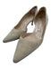 Manolo Blahnik Shoe Size 41 Light Beige Suede Pointed Toe Kitten Heel Pumps Light Beige / 41