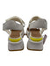 Sorel Shoe Size 8.5 white & tan Leather Blend Platform Velcro Ankle Sandals white & tan / 8.5