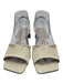 Toteme Shoe Size 39 Off White Leather Square Toe Gathered Slingback Sandals Off White / 39
