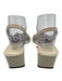 Toteme Shoe Size 39 Off White Leather Square Toe Gathered Slingback Sandals Off White / 39