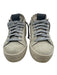 P448 Shoe Size 40 Beige & Gray Suede & Textile Metallic Textured Sneakers Beige & Gray / 40