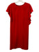 Escada Size 42 Red Triacetate Blend Flutter Sleeve Flounce Midi Dress Red / 42