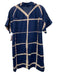 Lafayette 148 Size M Blue, Pink, Beige Cotton Semi Sheer Windowpane Dress Blue, Pink, Beige / M