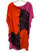 Trina Turk Size M Red, Pink, Black Silk Cranes Kaftan Dress Red, Pink, Black / M