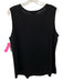 Misook Size L Black, Brown, Gold Rayon Blend Sequin Wavy Stripes Sleeveless Top Black, Brown, Gold / L
