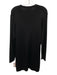 St John Size XL Black Rayon Blend Knit Button Front V Neck Cardigan Black / XL