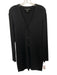 St John Size XL Black Rayon Blend Knit Button Front V Neck Cardigan Black / XL