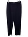 Misook Size M Navy Blue Acrylic Knit Elastic Waist Straight Leg Pants Navy Blue / M