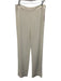 Jonathan Simkhai Size 8 Cream White Acetate Blend High Rise Side Zip Pants Cream White / 8
