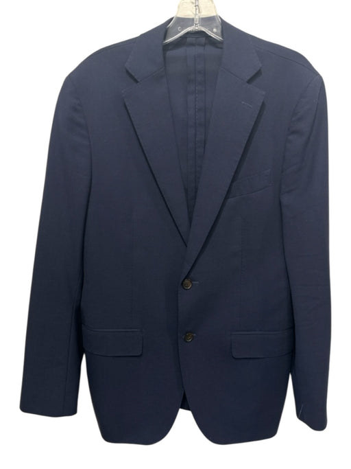 Suitsupply Navy Wool Blend Solid 2 Button Men's Blazer Navy / 40