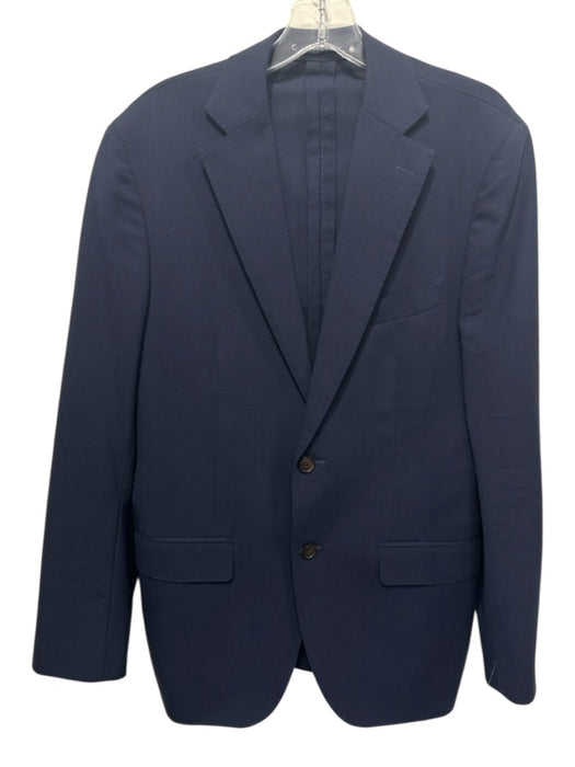 Suitsupply Navy Wool Blend Solid 2 Button Men's Blazer Navy / 40