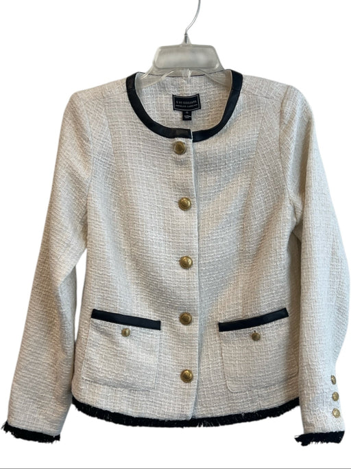 G by Giuliana Black Label Size XS White & Black Polyester Tweed Jacket White & Black / XS