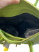 MADBAG Lime Green Pebble Leather Double Handle Top Zip Gold Hardware Bag Lime Green / Large