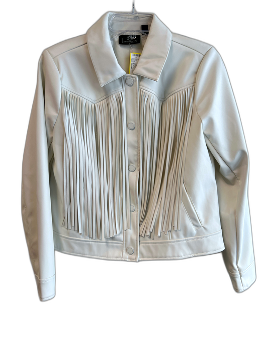 By Giuliana Black Label Size Small White Polyurethane Red Heart Graphic Jacket White / Small